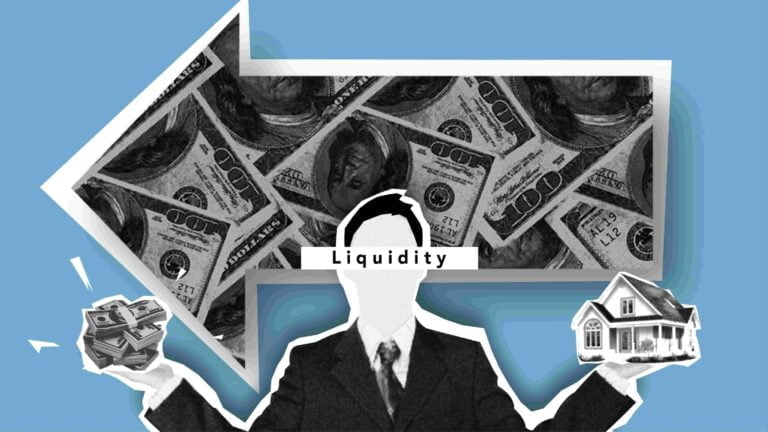 REITs vs money liquidity stylized image