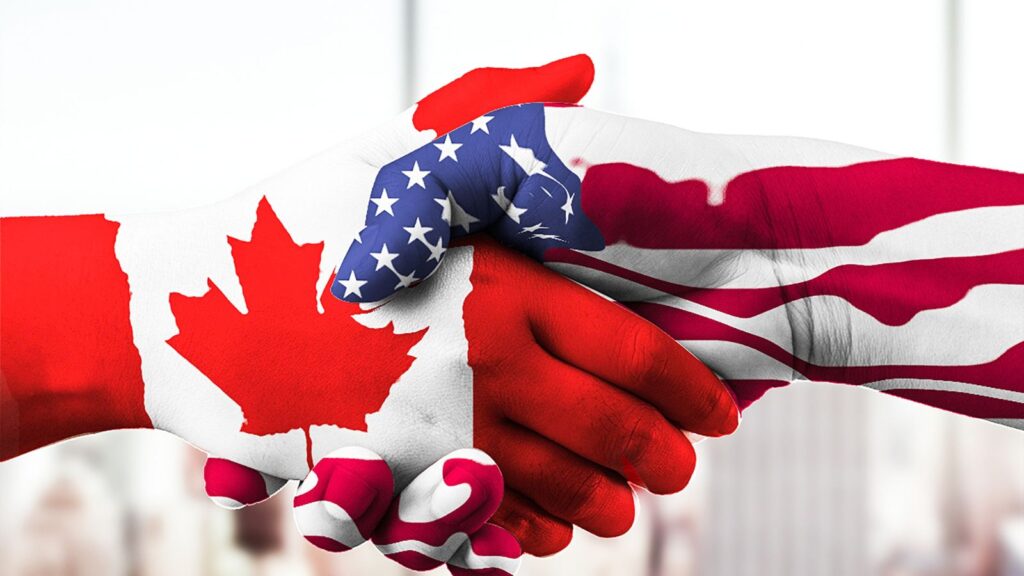 Canadians and Americans Rally at Peace Arch for Better Ties as Trade Fight Hits B.C. Election